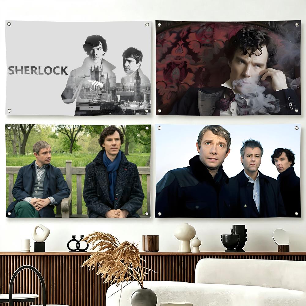Outdoor Camping Show - TV Show S-Sherlock Holmes Flags For