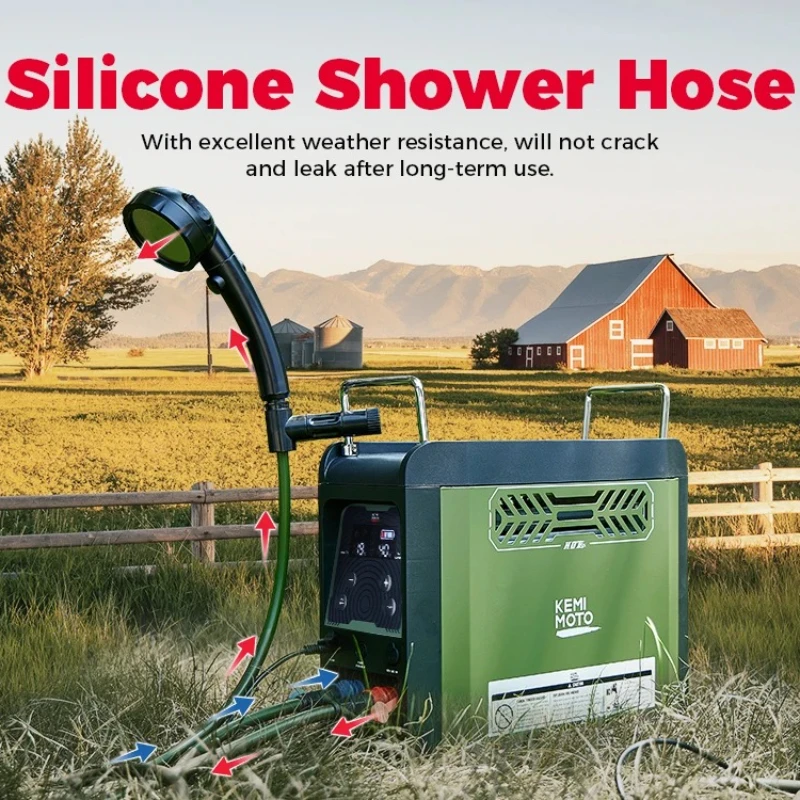 Outdoor Camping Water Heater - KEMIMOTO Water Heater Portable Shower Butane