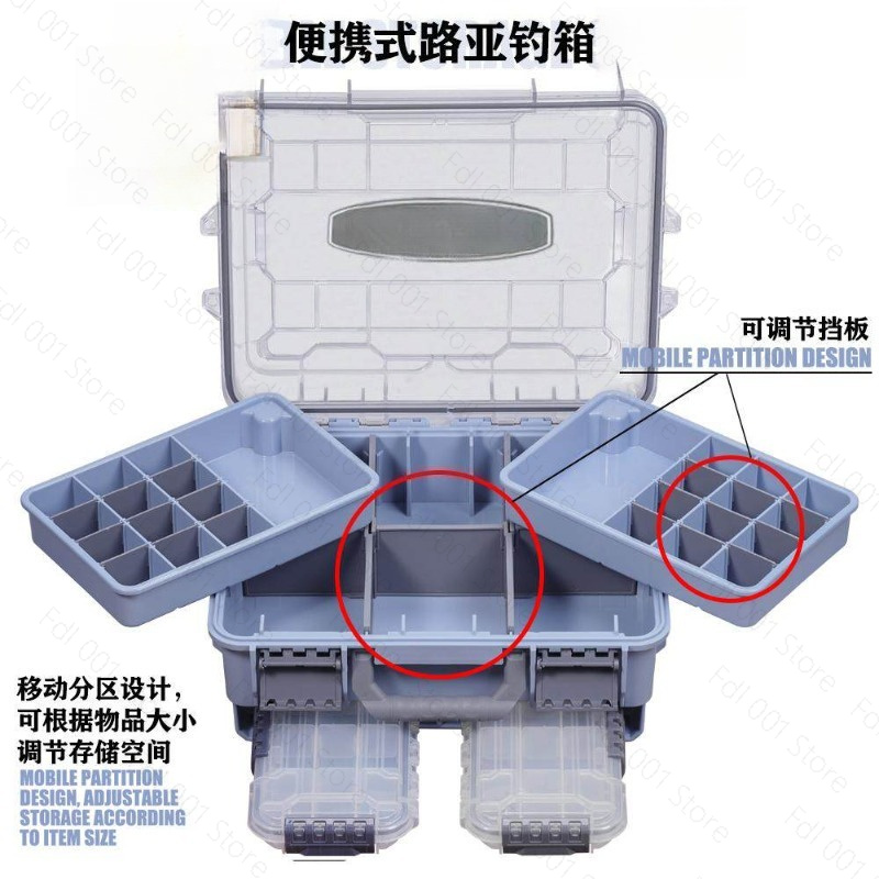 Outdoor Camping Box - Fishing Tackle Box Large Capacity Portable