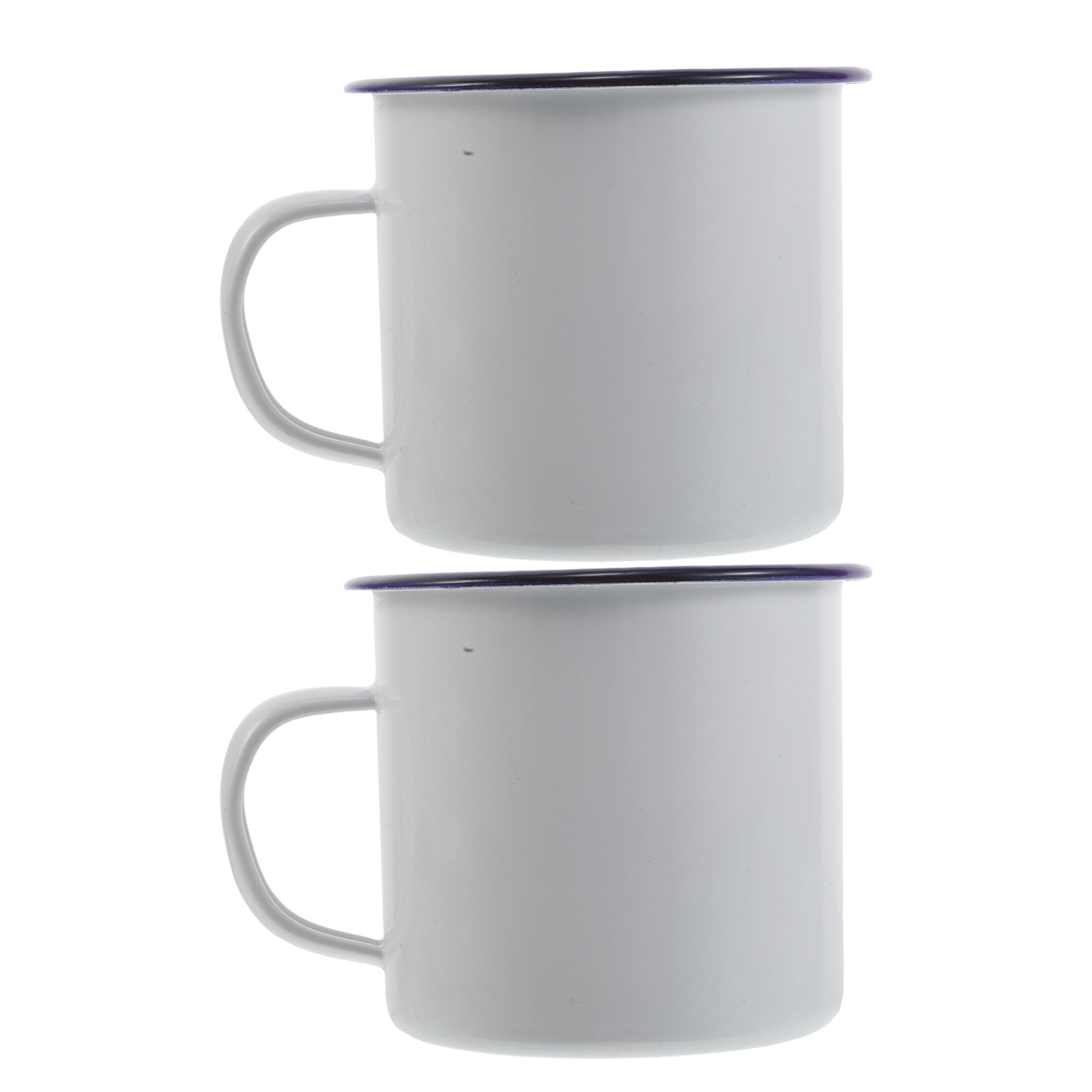 Outdoor Camping Winter - 2Pcs Enamel Mug Set Enamelware Coffee