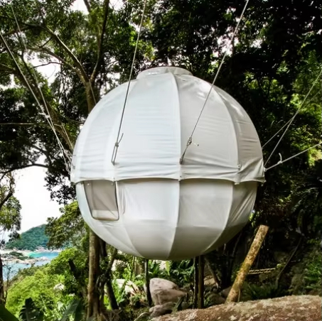 Outdoor Camping And Glamping - Suspended Spherical Glamping Tent Waterproof Outdoor