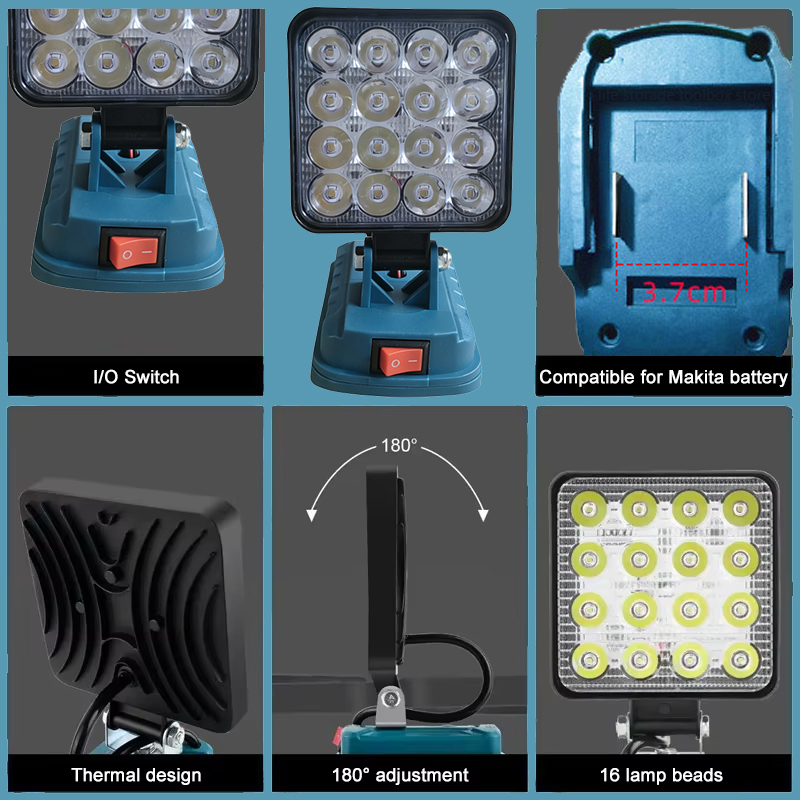 3/4/8 inch Cordless LED Work L - đánh giá và giá Outdoor Camping Decor