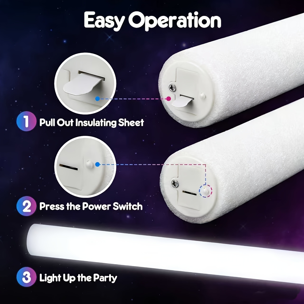 20/30pcs LED White Foam Glow S - đánh giá và giá Glow Sticks Survival