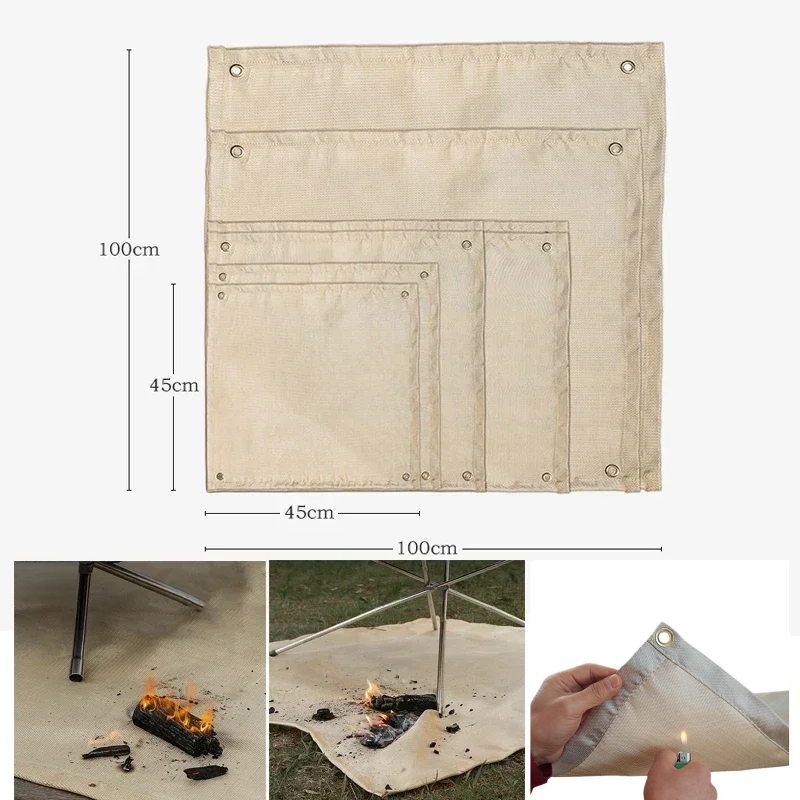 Camping Fireproof Mat Heat Res - đánh giá và giá Outdoor Camping Bbq