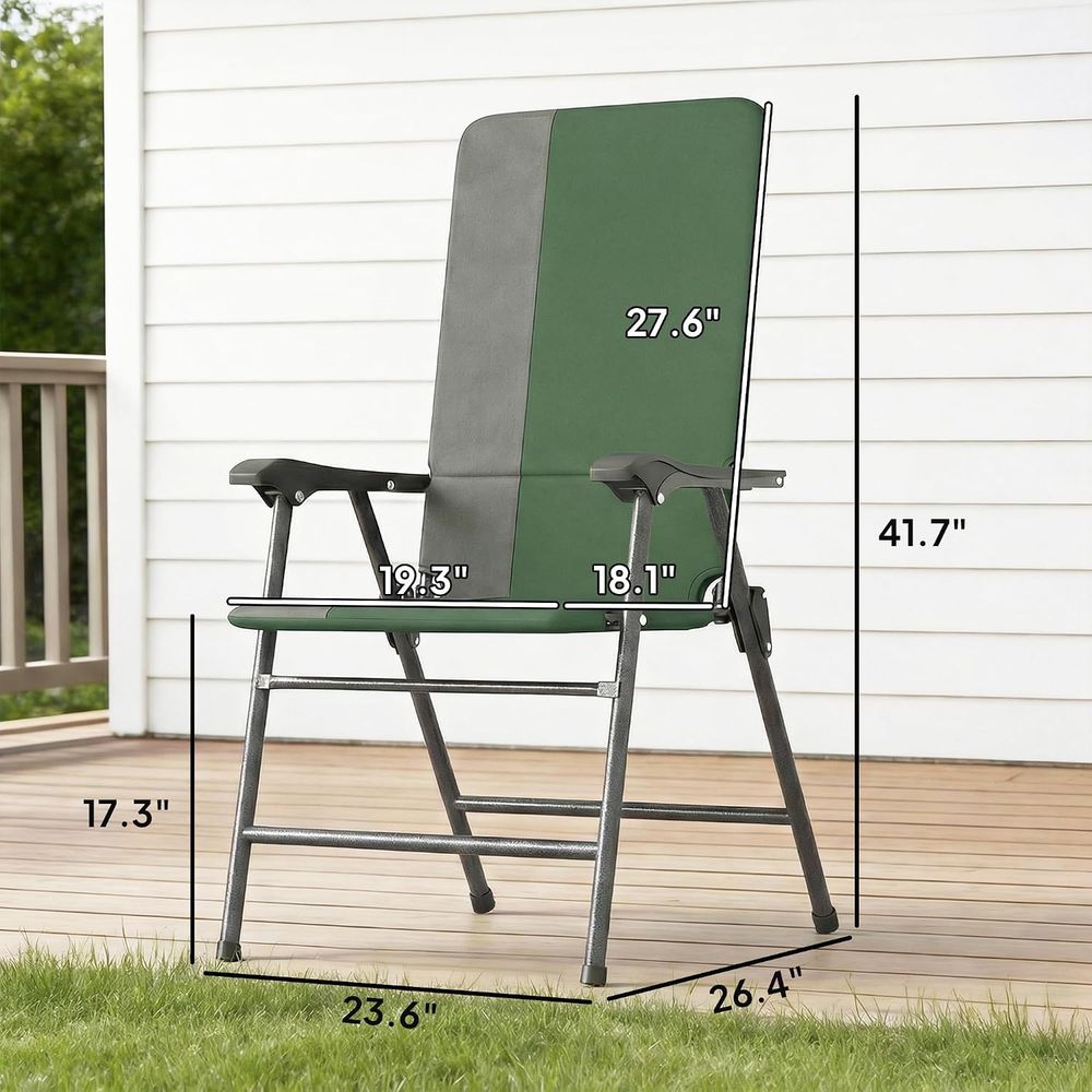 Padded High Back Armrests Outd - đánh giá và giá Outdoor Camping Decke