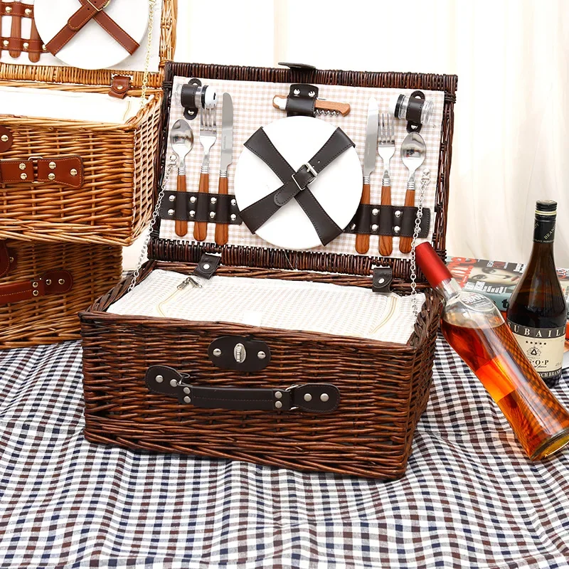 Family Outing Picnic Basket, O - đánh giá và giá Outdoor Camping Box