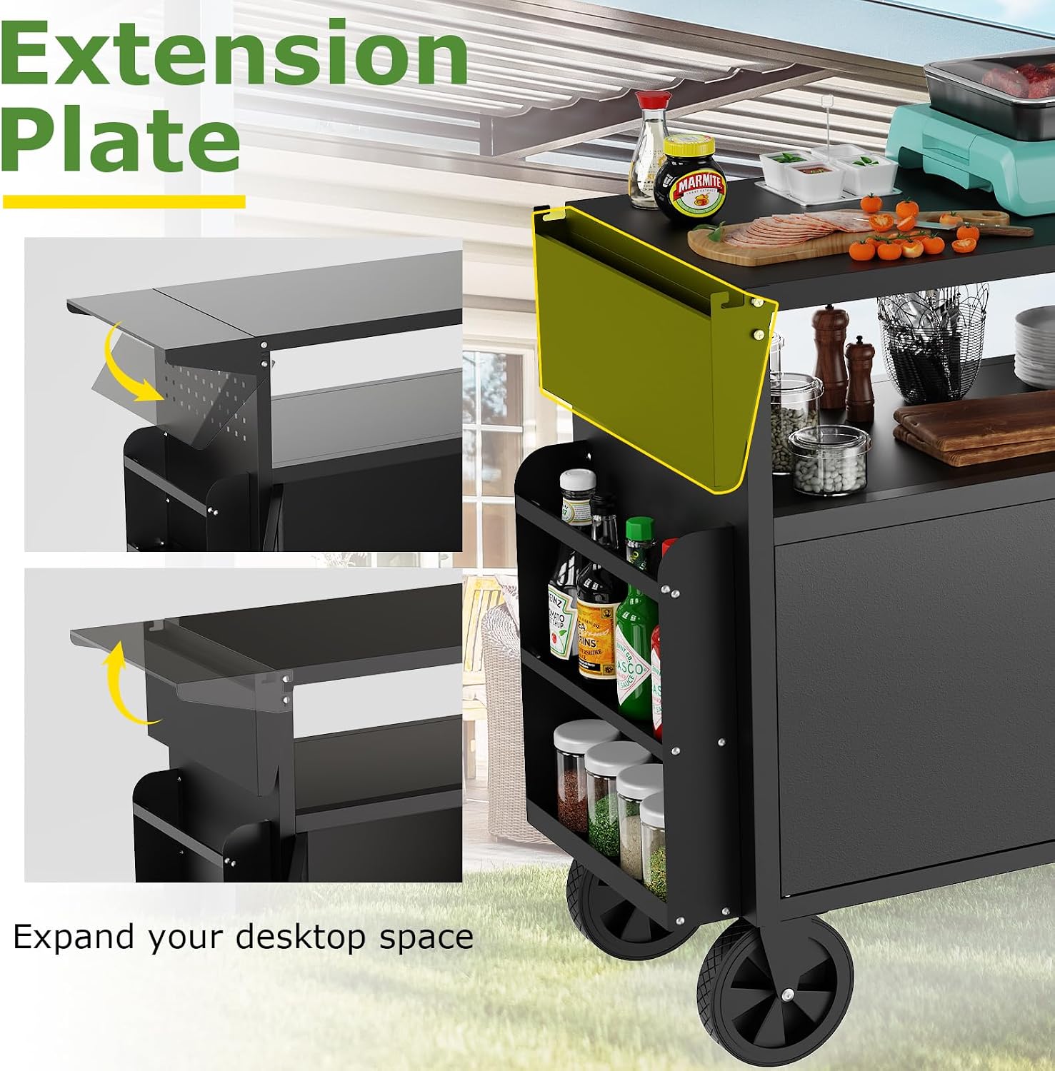 Outdoor Grill Cart Table With  - đánh giá và giá Outdoor Camping Bbq