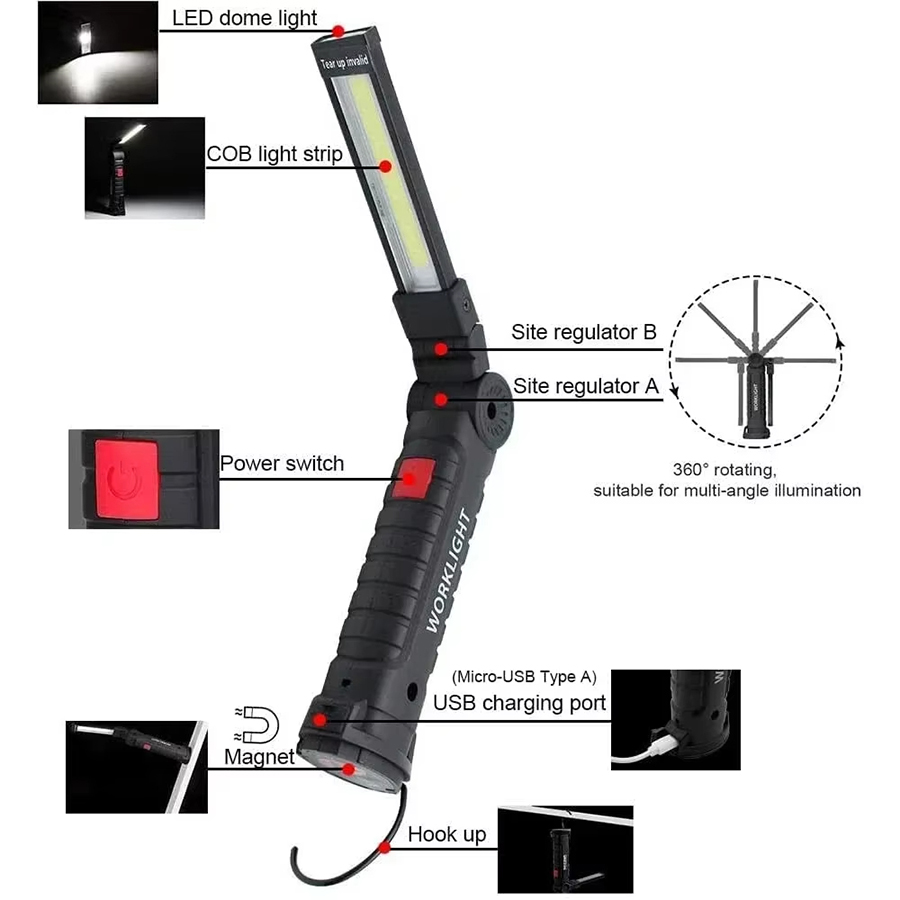 Portable LED Flashlight with M - đánh giá và giá Outdoor Camping Bbq