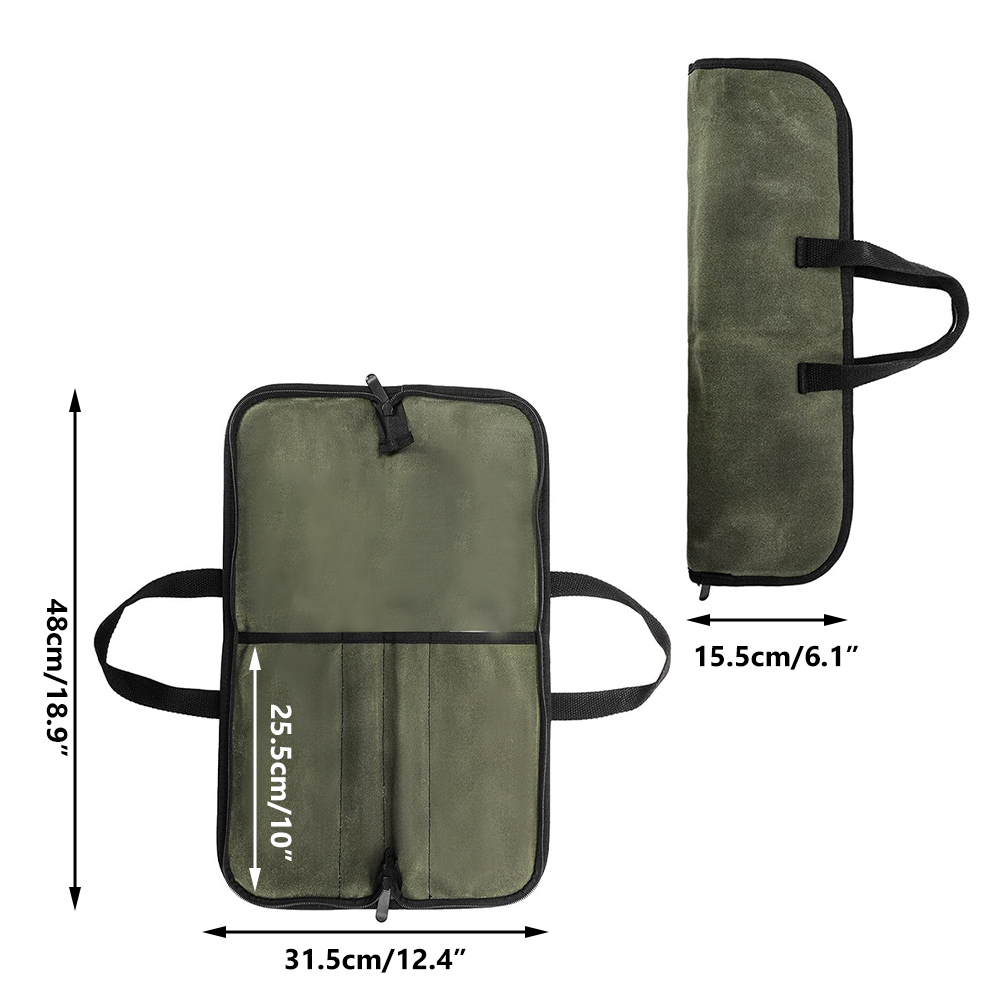 Waxed Canvas Knife Roll Bag Mu - đánh giá và giá Camping Knife Multi-Tool