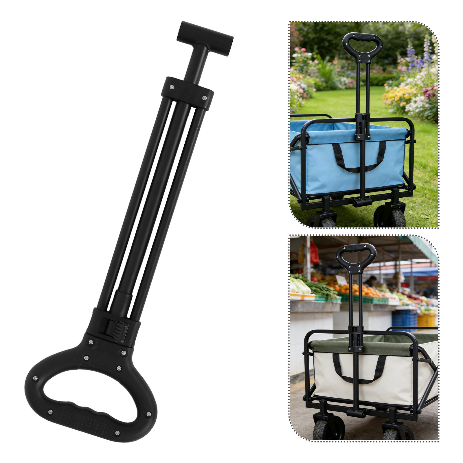 1Set Folding Wagon Push Handle - đánh giá và giá Outdoor Camping Trolley
