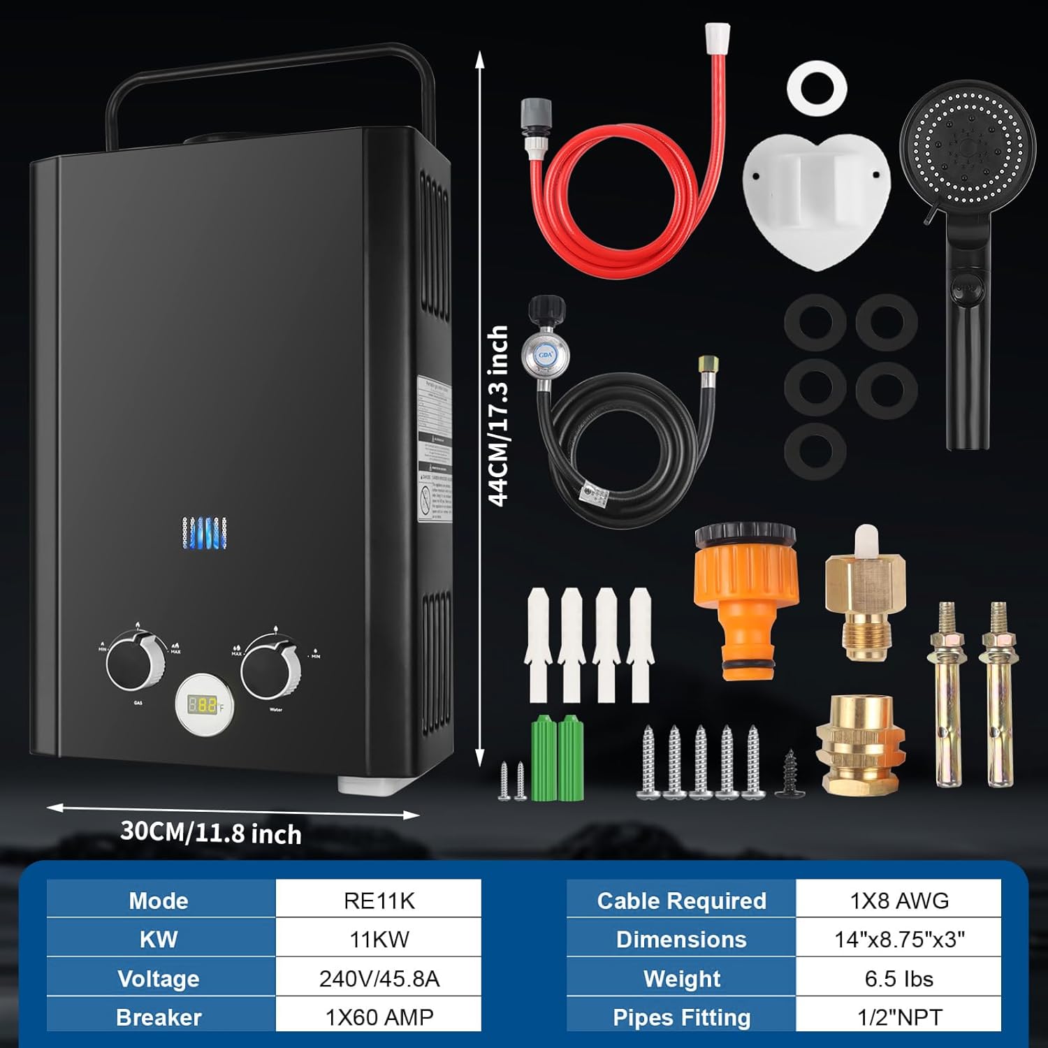 Tankless Water Heater Propane, - đánh giá và giá Outdoor Camping Water Heater