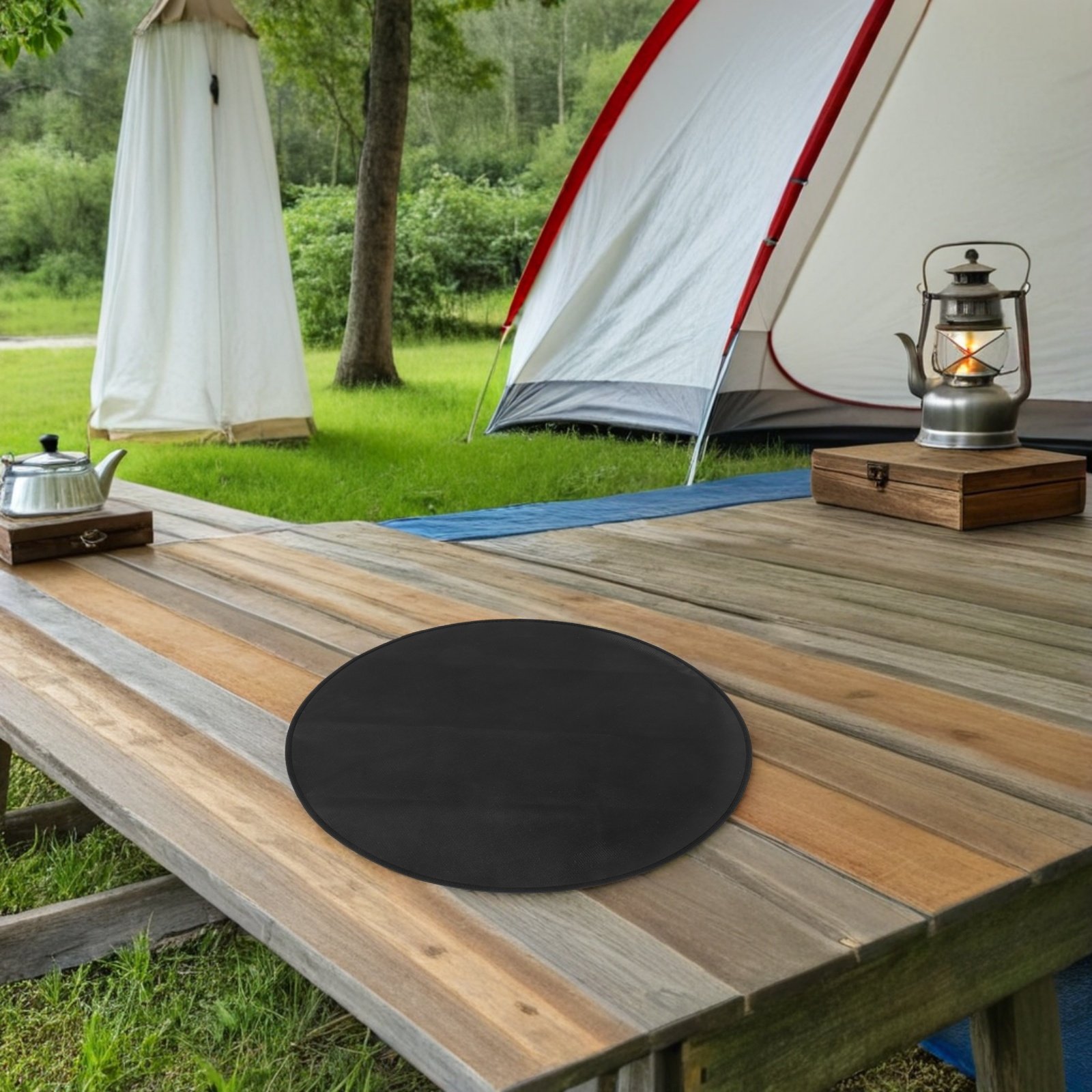 Round Heat Resistant Fireproof - đánh giá và giá Outdoor Camping Decke