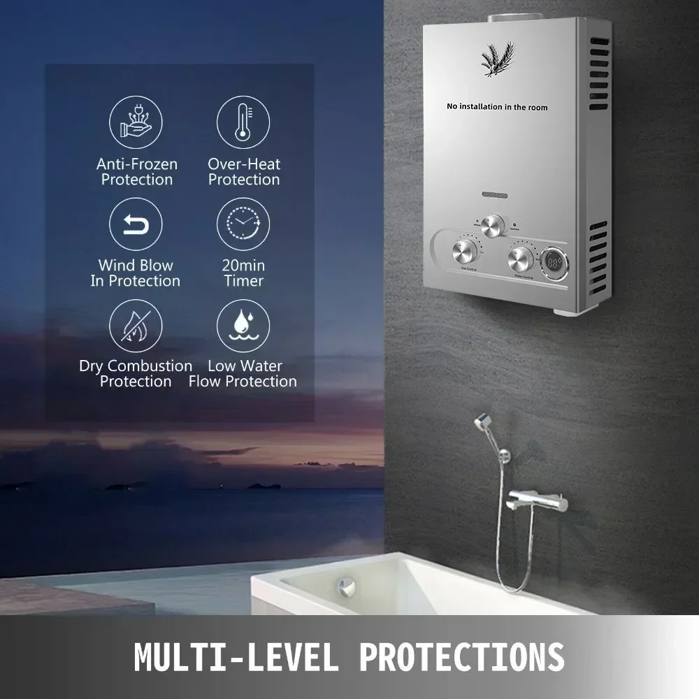 SIHAO 12L 16L 18L GPM LPG Gas  - đánh giá và giá Outdoor Camping Water Heater