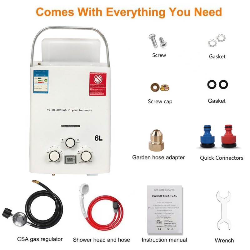 Outdoor water heater for RV Po - đánh giá và giá Outdoor Camping Water Heater