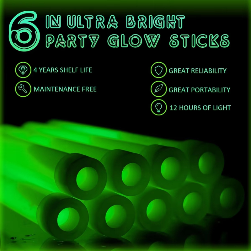 6/12PCS LED Glow Stick with Ho - đánh giá và giá Glow Sticks Survival