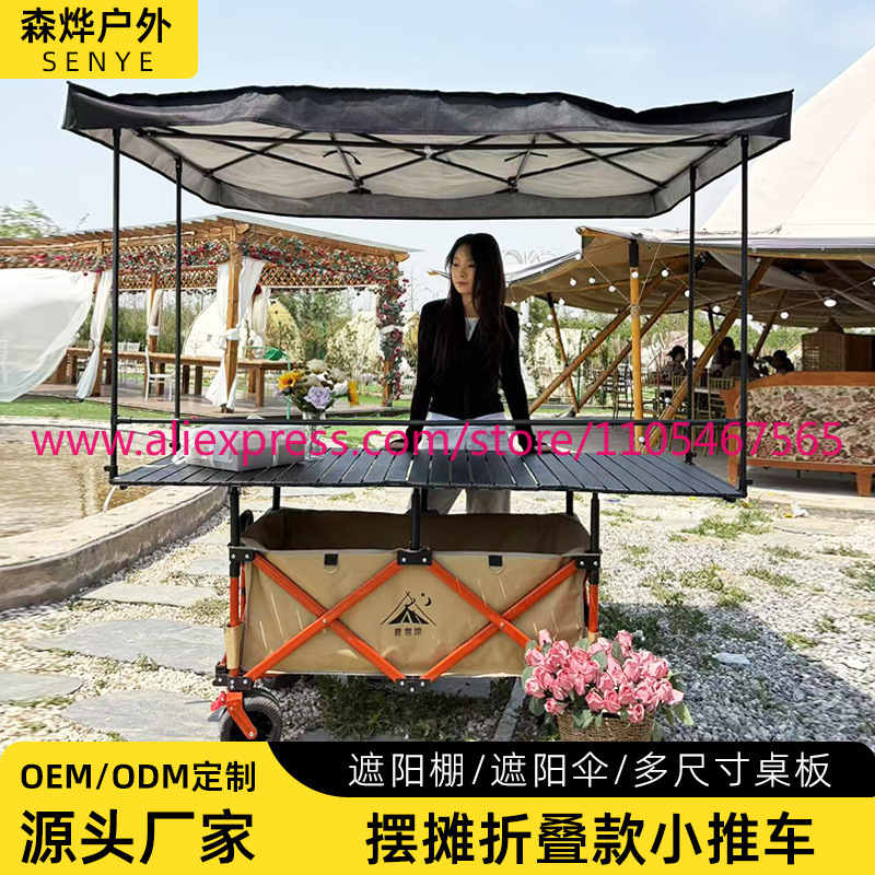 1PCS camper stall large foldab - đánh giá và giá Outdoor Camping Trolley