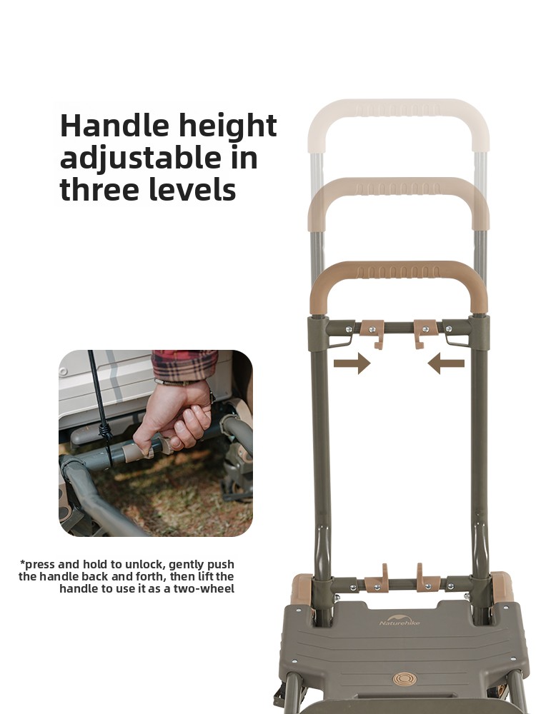 Naturehike 2-in-1 Folding Hand - đánh giá và giá Outdoor Camping Trolley