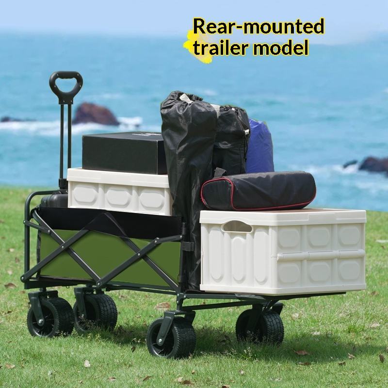 Factory Sale Four Wheel Platfo - đánh giá và giá Outdoor Camping Trolley