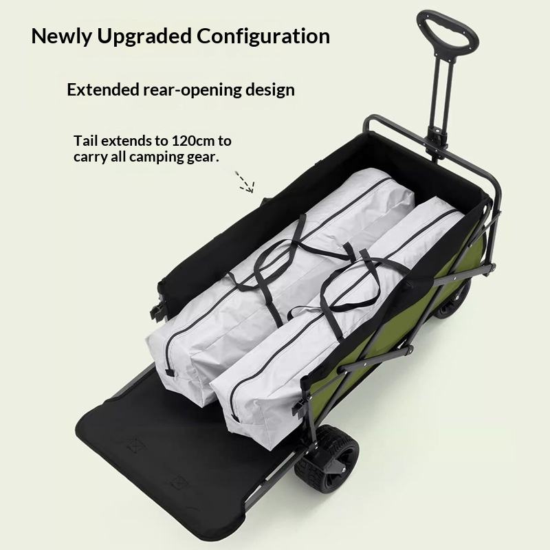 Factory Sale Four Wheel Platfo - đánh giá và giá Outdoor Camping Trolley