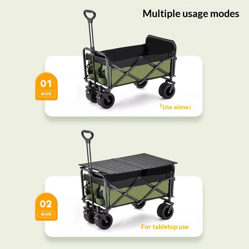 Factory Sale Four Wheel Platfo - đánh giá và giá Outdoor Camping Trolley