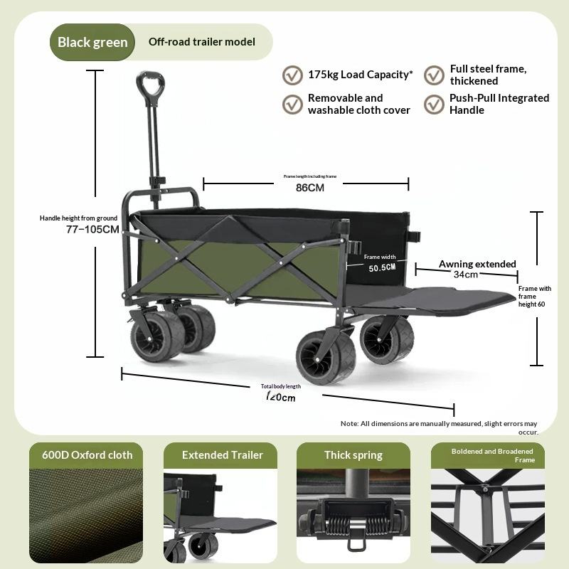 Factory Sale Four Wheel Platfo - đánh giá và giá Outdoor Camping Trolley