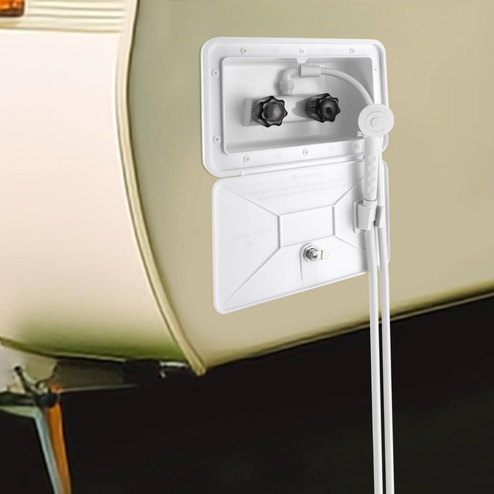 RV Exterior Shower Box Compact - đánh giá và giá Outdoor Camping Box