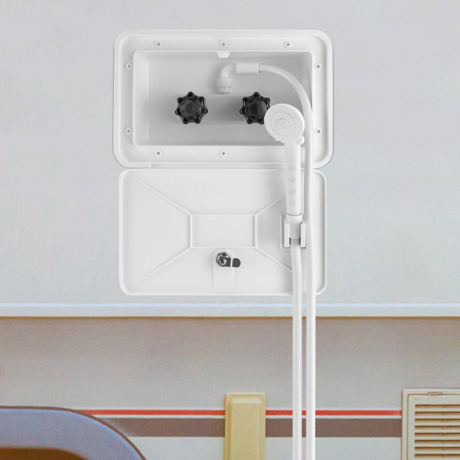 RV Exterior Shower Box Compact - đánh giá và giá Outdoor Camping Box