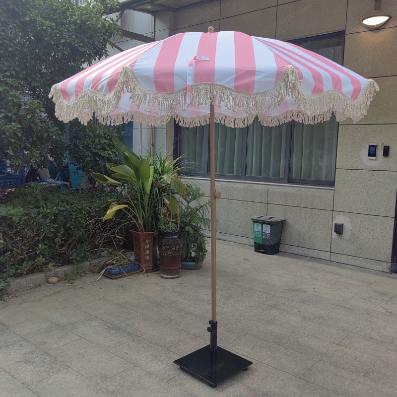 Market Umbrella with Tassel, O - đánh giá và giá Outdoor Camping Decke