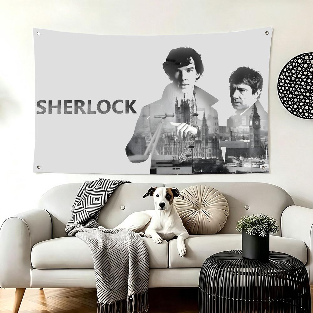 TV Show S-Sherlock Holmes Flag - đánh giá và giá Outdoor Camping Show