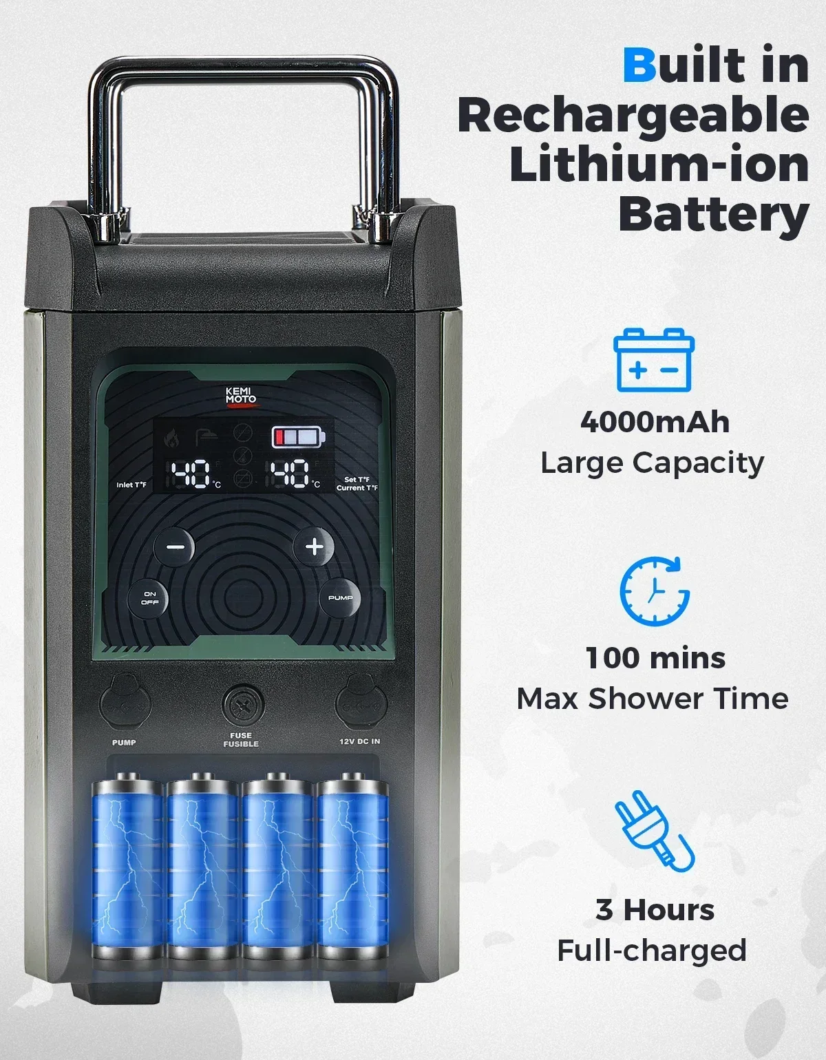 KEMIMOTO Water Heater Portable - đánh giá và giá Outdoor Camping Water Heater