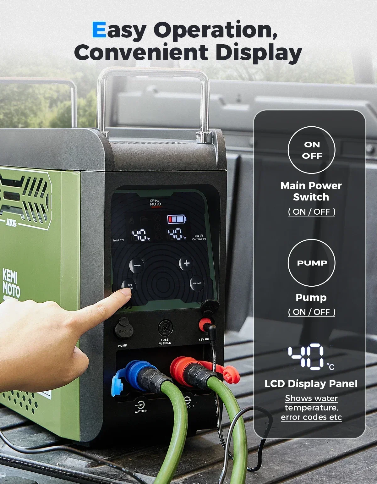 KEMIMOTO Water Heater Portable - đánh giá và giá Outdoor Camping Water Heater