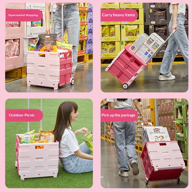 Portable Foldable Shopping Tro - đánh giá và giá Outdoor Camping Trolley