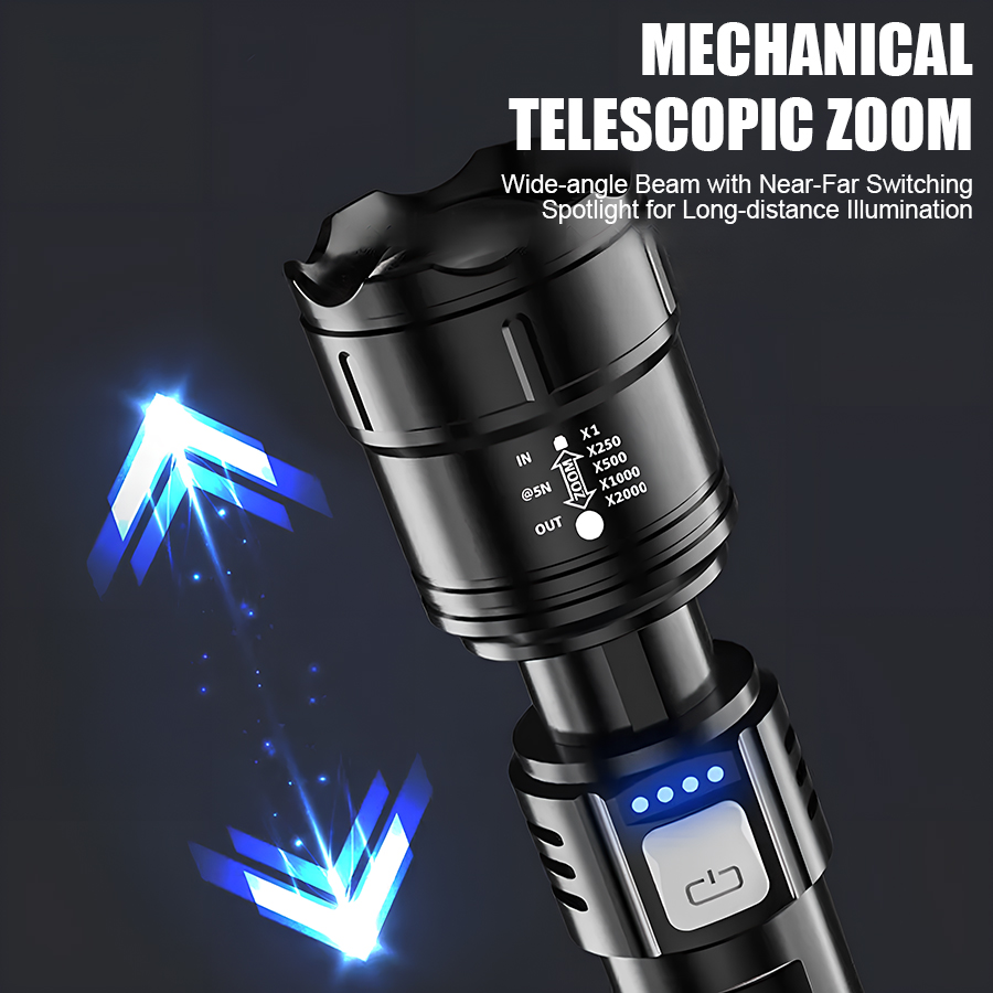 High Power P50 LED Flashlight  - đánh giá và giá Outdoor Camping Decor