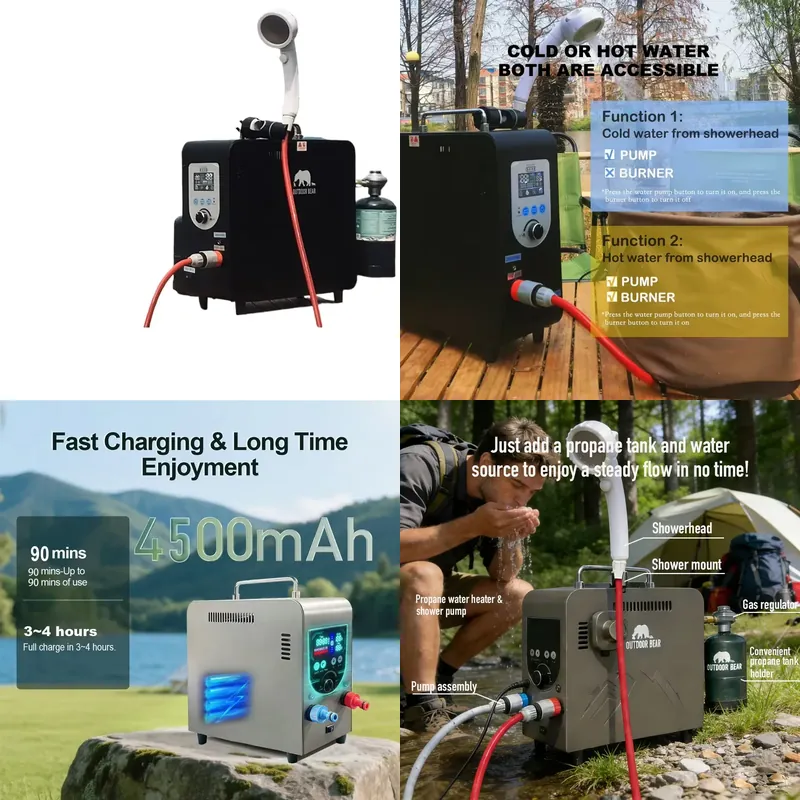 Outdoor Camping Heating Portab - đánh giá và giá Outdoor Camping Water Heater