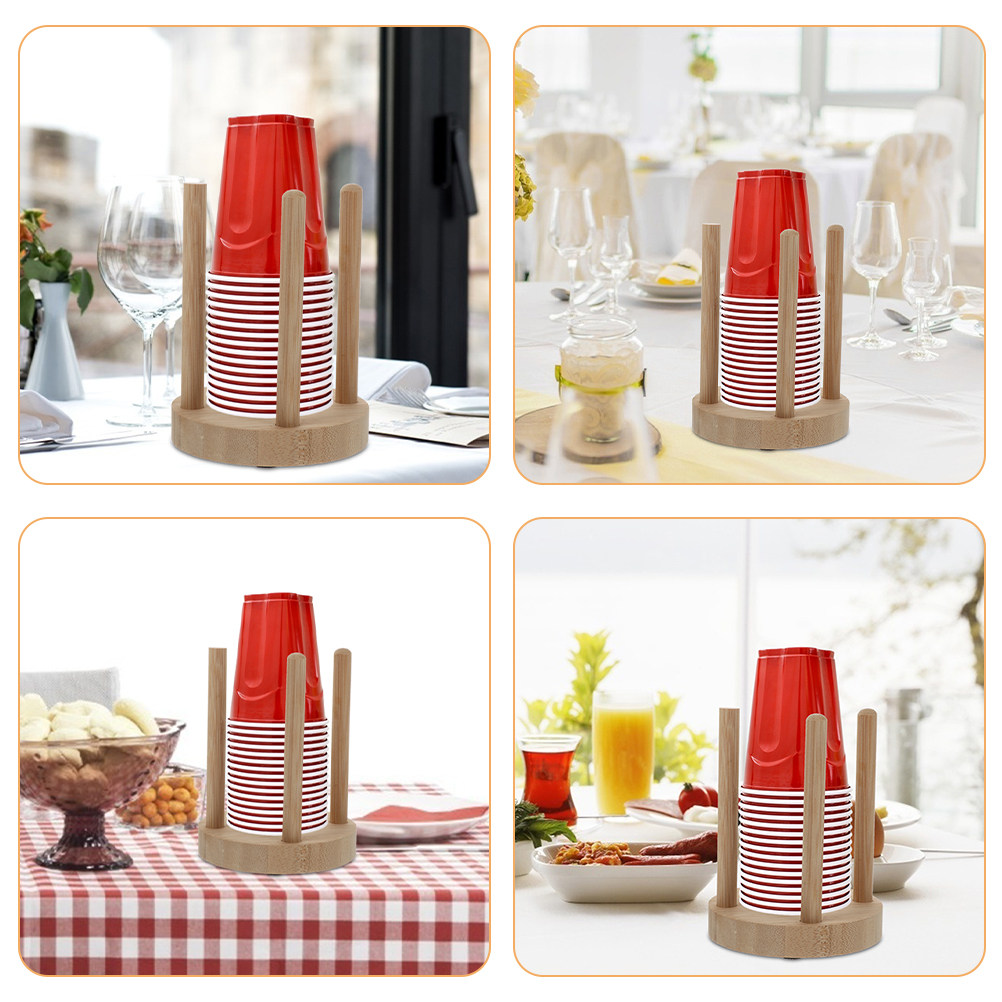 Compact Wooden Cup Holder for  - đánh giá và giá Outdoor Camping Store