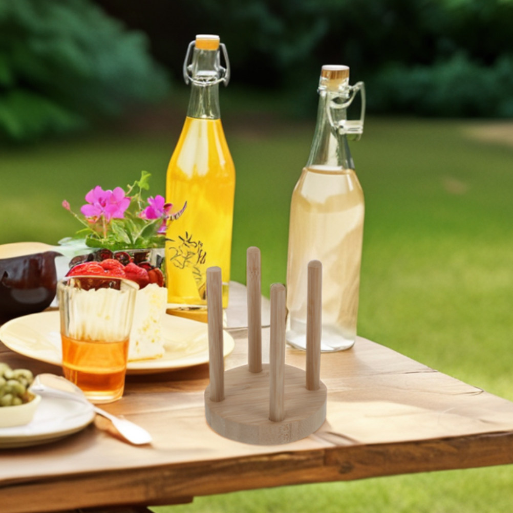 Compact Wooden Cup Holder for  - đánh giá và giá Outdoor Camping Store