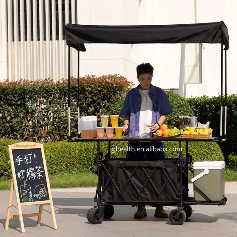 Stall Folding Steel Table Trol - đánh giá và giá Outdoor Camping Trolley