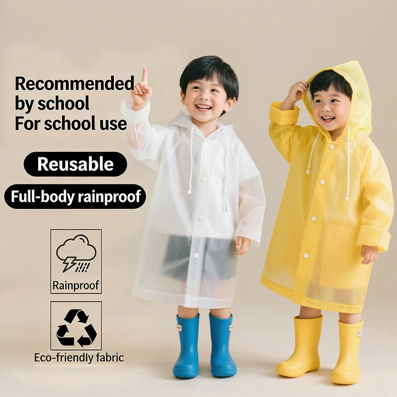 Disposable Long Kids Raincoat  - đánh giá và giá Outdoor Camping Kids Activities
