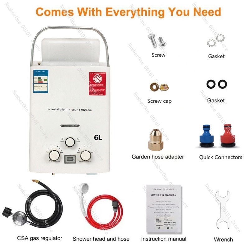 Propane LPG  Gas Tankless Wate - đánh giá và giá Outdoor Camping Water Heater