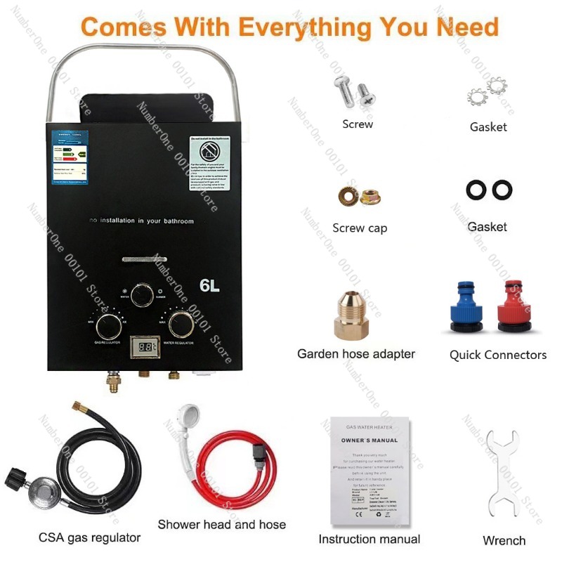 Propane LPG  Gas Tankless Wate - đánh giá và giá Outdoor Camping Water Heater