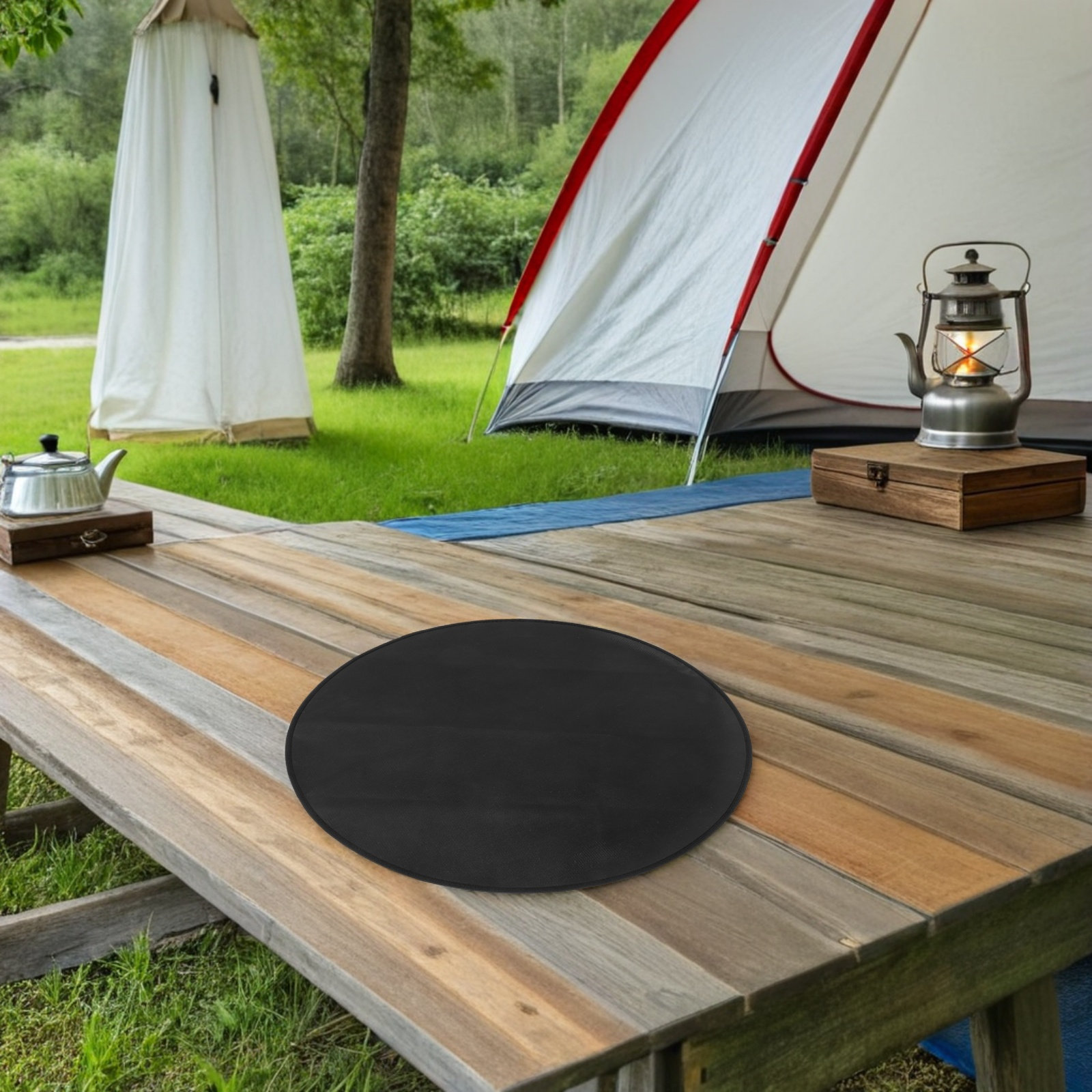 Round Fireproof Bbq Mat Heat R - đánh giá và giá Outdoor Camping Bbq