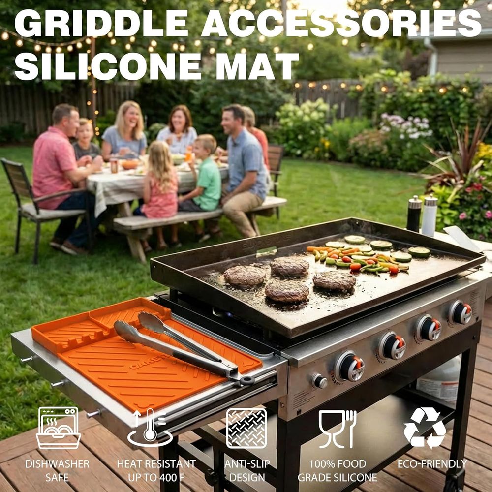 Silicone Grill Mats or Griddle - đánh giá và giá Outdoor Camping Bbq