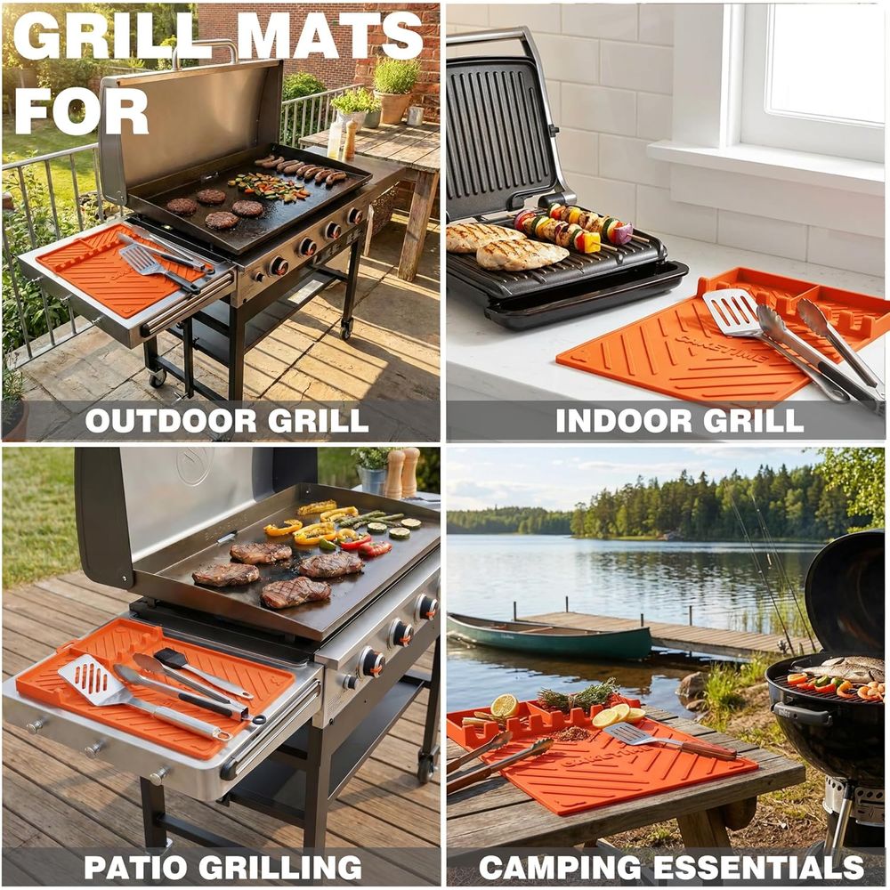 Silicone Grill Mats or Griddle - đánh giá và giá Outdoor Camping Bbq