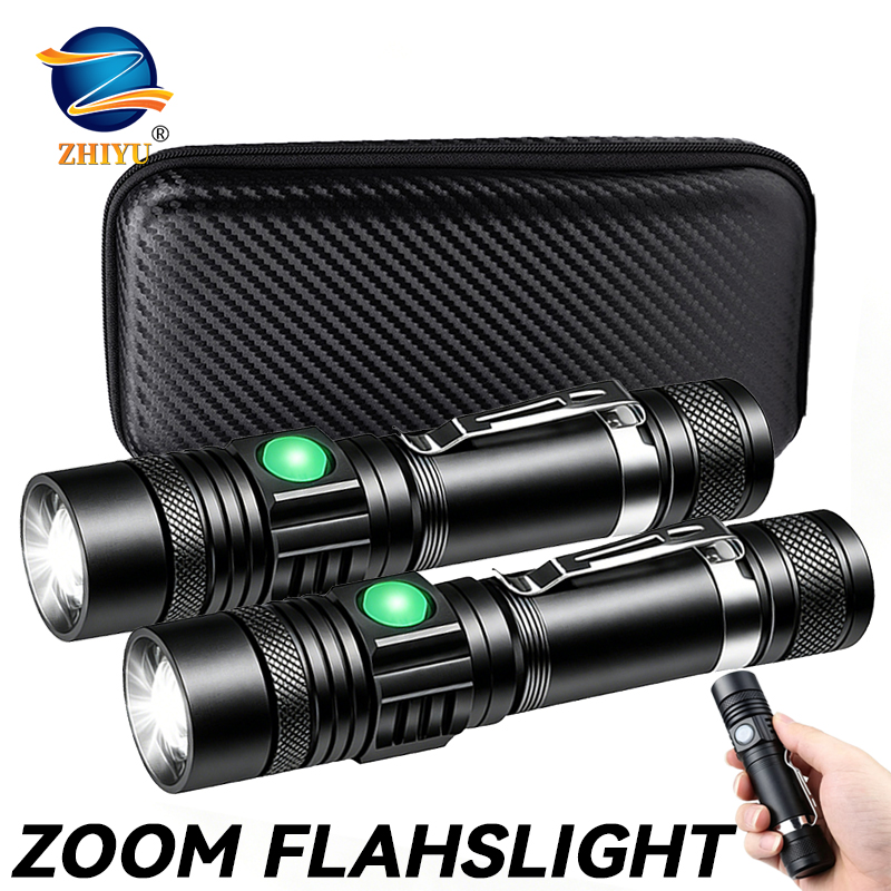 T6 LED Rechargeable Flashlight - đánh giá và giá Outdoor Camping Decor