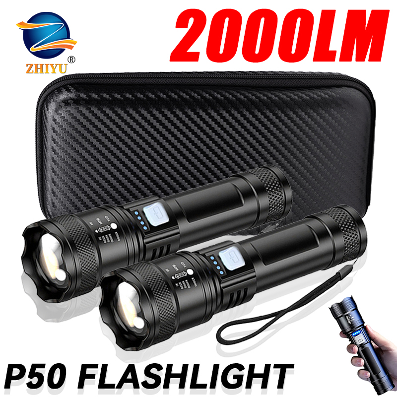 Tactical LED Flashlight 2000LM - đánh giá và giá Outdoor Camping Decor